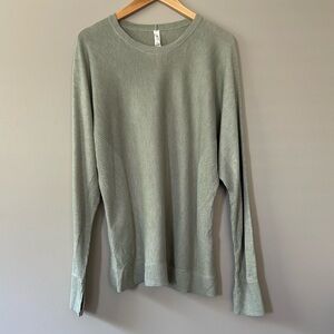Lululemon Cashlu Knit Pullover Sz 10‎ Heathered Fern Green